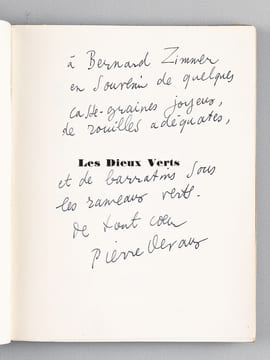 Les Dieux Verts. Nouvelle mythologie écrite en langue verte [ Edition originale - Livre dédicacé par l'auteur ]. DEVAUX, Pierre