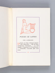 Poésies de Sappho suivies des Odes d'Anacréon et des Anacréontiques [ On joint : ] La Farce de la Marmite de Plaute 