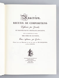 Anacréon, Recueil de Compositions dessinées par Girodet et gravées par M. Chatillon, son élève.