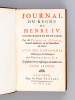Journal du Règne de Henri IV, Roi de France et de Navarre (Tomes 2, 3, 4). L'ETOILE, Pierre de  ; C.B.A. Chevalier
