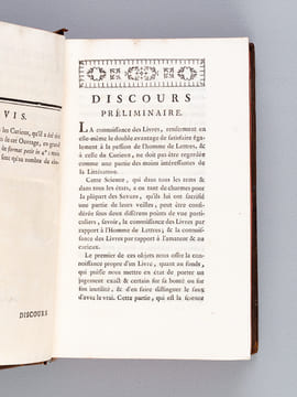 Bibliographie Instructive : ou Traité de la Connoissance des Livres rares et Singuliers. Volume de Théologie. DE BURE, Guillaume-François