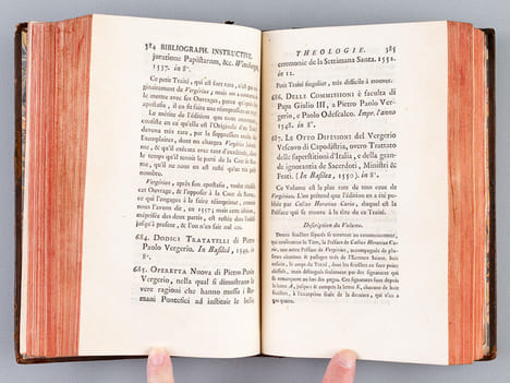 Bibliographie Instructive : ou Traité de la Connoissance des Livres rares et Singuliers. Volume de Théologie. DE BURE, Guillaume-François