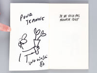 Je ne veux pas mourir idiot [ Livre dédicacé avec un dessin original de l'auteur ]