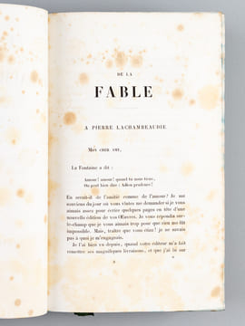 Fables de P. Lachambeaudie. Précédées d'une introduction par Pierre Leroux. LACHAMBEAUDIE, Pierre ; LEROUX, Pierre