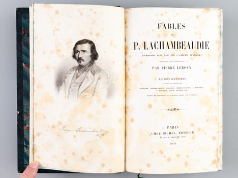 Fables de P. Lachambeaudie. Précédées d'une introduction par Pierre Leroux. LACHAMBEAUDIE, Pierre ; LEROUX, Pierre
