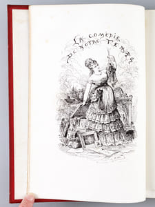 La Comédie de Notre Temps. (3 Tomes - Complet) [ Edition originale ] I : La Civilité - Les Habitudes - Les Moeurs - Les Coutumes - Les Manières et les Manies de notre époque. Etudes au crayon et à la plume par Bertall ; II : La Comédie de Notre Temps. Deuxième Série. Les Enfants - Les Jeunes - Les Mûrs - Les Vieux. Etudes au crayon et à la plume par Bertall ; III : La Vie Hors de chez Soi. Comédie de notre temps. L'Hiver - Le Printemps - L'Eté - L'Automne