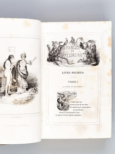 Fables. Illustrées par Victor Adam. Précédée d'une notice par Charles Nodier et d'un Essai sur la Fable