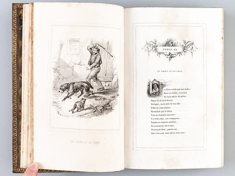 Fables. Illustrées par Victor Adam. Précédée d'une notice par Charles Nodier et d'un Essai sur la Fable. FLORIAN ; ( ADAM, Victor ; NODIER, Charles )