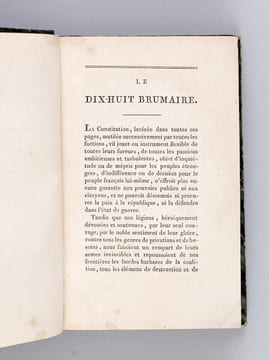 Le Dix-Huit Brumaire, ou Tableau des événemens qui ont amené cette journée; des moyens secrets par lesquels elle a été préparée ; des faits qui l'ont ...