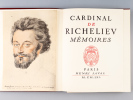 Mémoires du Cardinal de Richelieu (4 Tomes - Complet). RICHELIEU, Armand du Plessis Cardinal de ; (DUC DE LA FORCE)