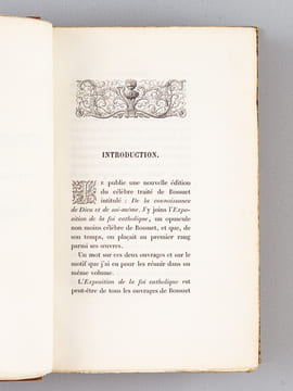 Traité de la Connoissance de Dieu et de Soi-même suivi de l'Exposition de la Doctrine de l'Eglise Catholique. BOSSUET ; (SILVESTRE DE SACY, U.)