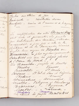 Manuscrit [ Recueil de poésies et pièces diverses, dont copies de poèmes de Sully Prudhomme au verso de 5 faire-parts de mariage de Jeanne Geruzez, ...