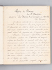 Manuscrit fin XIXe relatif à plusieurs communes (dont nombreuses communes de l'Essonne) : Livre de raison du P. Marchetti extrait de La maison d'un ...
