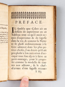 Le Tableau de Cébès, Ou il est Traité de la manière de parvenir à la Felicité naturelle. CEBES de Thèbes ; [ BOILEAU, Gilles, VENIUS, Othon ; VAENIUS, ...