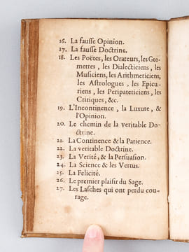 Le Tableau de Cébès, Ou il est Traité de la manière de parvenir à la Felicité naturelle. CEBES de Thèbes ; [ BOILEAU, Gilles, VENIUS, Othon ; VAENIUS, ...