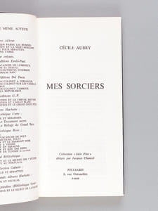 Mes sorciers [ Livre dédicacé par l'auteur ]