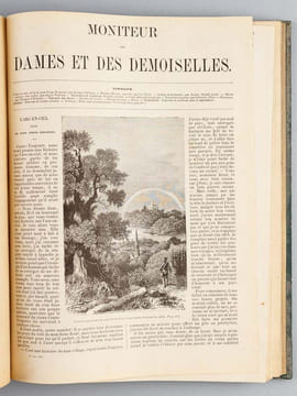 Moniteur des Dames et des Demoiselles (Année 1879 complète). Gravures de Modes noires et coloriées à l'aquarelle.. Collectif