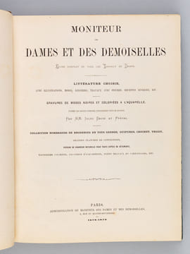 Moniteur des Dames et des Demoiselles (Année 1879 complète). Gravures de Modes noires et coloriées à l'aquarelle.. Collectif
