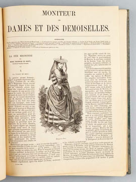 Moniteur des Dames et des Demoiselles (Année 1879 complète). Gravures de Modes noires et coloriées à l'aquarelle.. Collectif