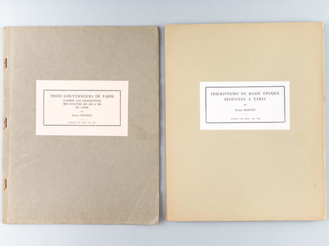 Inscriptions de Basse Epoque trouvées à Tanis [ On joint : ] Trois gouverneurs de Tanis d'après les inscriptions des Statues 687, 689 et 700 du Caire. ...