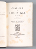 Charles X et Louis XIX en exil. Mémoires inédits du Marquis de Villeneuve, publiés par son arrière-petit-fils [ Edition originale ]. VILLENEUVE, ...