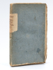 Comparaison entre La Phèdre de Racine et celle d'Euripide [ Edition originale ]. SCHLEGEL, A. W. ; [ SCHLEGEL, August Wilhelm ]