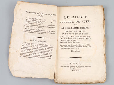 Le Diable couleur de Rose, ou Le Bon-Homme Misère, Opéra Bouffon en un acte et en prose [ Edition originale ]