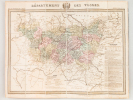 Département des Vosges [ Carte ]. DONNET, Alexis ; GRANGEZ, Ernest