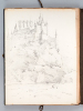 Ensemble de 53 dessins et esquisses d'un séjour en Espagne vers 1850 : [ Dont : ] Vue de l'Alcazar et du pont d'Alcantara à Tolède - Aqueduc, vue de ...