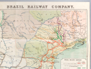 Brazil Railway Company [ Map - Carte en langue française ] Octobre 1912 . BRAZIL RAILWAY COMPANY