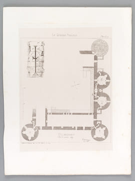 Villandraut [ 4 Eaux-fortes originales extraites de la Guienne Militaire, Planches 15, 17, 18 et 19 ]. DROUYN, Léo