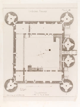 Villandraut [ 4 Eaux-fortes originales extraites de la Guienne Militaire, Planches 15, 17, 18 et 19 ]. DROUYN, Léo