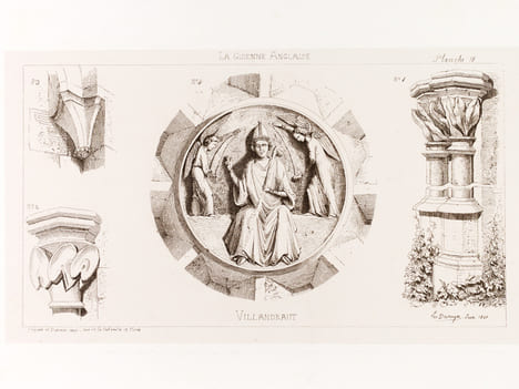 Villandraut [ 4 Eaux-fortes originales extraites de la Guienne Militaire, Planches 15, 17, 18 et 19 ]. DROUYN, Léo