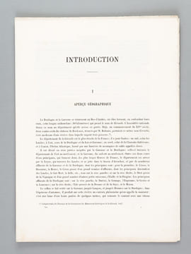 La Guienne Anglaise [ La Guienne Militaire ] Prospectus [ On joint : ] 9 couvertures de livraisons, Introduction, 31 feuillets de texte et 2 planches ...