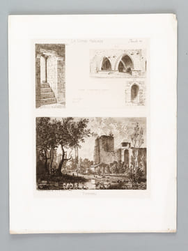 La Guienne Anglaise [ La Guienne Militaire ] Prospectus [ On joint : ] 9 couvertures de livraisons, Introduction, 31 feuillets de texte et 2 planches ...
