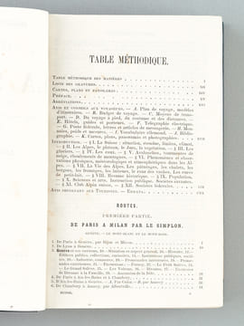 Itinéraire de la Suisse, du Mont-Blanc, de la Vallée de Chamonix et des Vallées du Piémont. JOANNE, Adolphe