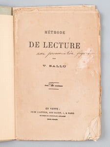 Méthode de lecture avec prononciation figurée [ Edition originale ] [ On joint les épreuves corrigées ] 