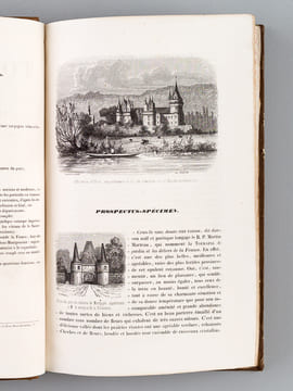 [ Recueil de Spécimens et brochures ] La Touraine ancienne et moderne, par Stanislas Bellanger [ Spécimen ] [ Suivi de : ]  La Chute de Napoléon. ...