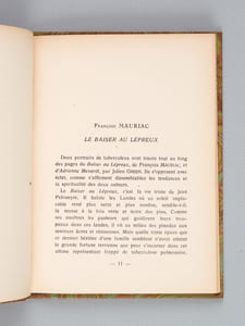 La Psychologie du Tuberculeux dans la littérature contemporaine. Essai de critique médico-littéraire [ Edition originale ]