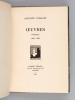 Oeuvres. Poèmes 1910-1930 [ Edition originale - Livre dédicacé par l'auteur ]. PINGUET, Auguste
