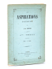 Les Aspirations. Poésies. 1er Essai  [ Edition originale ]. QUELIN, Jules