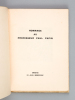 Hommage au Professeur Paul Papin. Angers, 3 Juin 1934 [ Edition originale ]. Collectif ; BOQUEL, Pr. ; COCARD, Pr. ; CHIGOT, Pr. ; PAPIN, Professeur ...