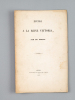 [ Lot de 7 brochures originales ] Epitre à la Reine Vittoria [ On joint : ]  Athalie. Tragédie lyrique en trois actes  [ On joint : ]  Epitre à ...