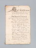[ Lot de documents anciens, famille de Jaunay à Angers : ] Partage du Puy Rangar, 1664 ; Document de 1681 évoquant René Jaunay Notaire Royal ; Contrat ...