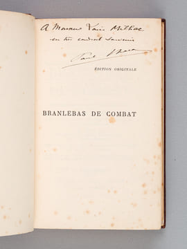 Branlebas de Combat [ Edition originale - Livre dédicacé par l'auteur ]. CHACK, Paul
