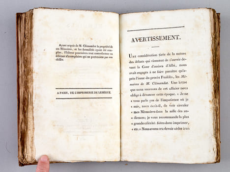 Mémoires de Madame Manson, explicatifs de sa conduite dans le Procès de l'Assassinat de M. Fualdès ; écrits par elle-même et adressés à Madame ...