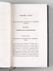 Traité d'Agriculture. Quatrième Partie : Comptabilité ( Oeuvres posthumes de C.-J.-A. Mathieu de Dombasle). MATHIEU DE DOMBASLE, C.-J.-A. ; ( ...