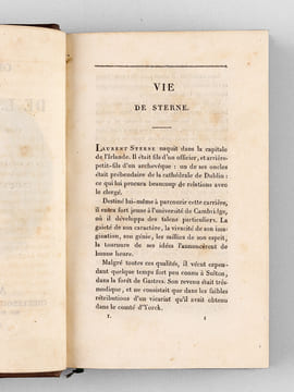 Oeuvres complètes de L. Sterne (4 Tomes - Complet). STERNE, Laurence