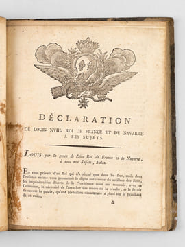 [ Recueil de 9 titres ] Discours, du Roi, de M. le Garde des Sceaux, et de M. le Directeur Général des Finances à l'Ouverture de l'Assemblée des ...