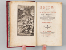 Emile, ou De l'Education (4 Tomes - Complet) [ Edition originale ]. ROUSSEAU, Jean-Jacques